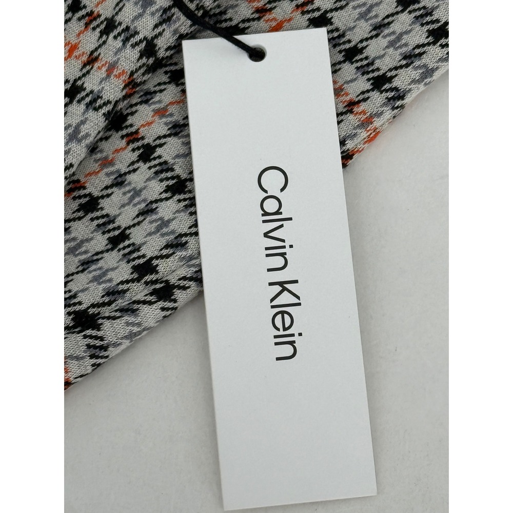 Calvin Klein Houndstooth Sheath Dress Short Sleeve Zipper Back Womens Size 4 NWT - Picture 10 of 12